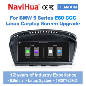 NaviHua - Mise à niveau de la voiture - Écran tactile OEM 8,8'' - Carplay - Autoradio - Stéréo - GPS - Lecteur DVD pour BMW Série 5 E60 CCC 2005 <span class=keywords><strong>2010</strong></span> - Product Image 2