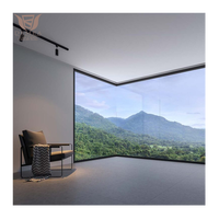 Ventana Panorámica Fija de Aluminio Directo de Fábrica, Diseño Vertical Insonorizado, Eficiente Energéticamente, Doble Acristalamiento Templado de Acero Inoxidable IGCC
