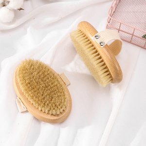 Cepillo Corporal Exfoliante Ecológico de Diseño Sencillo Natural de Alta Calidad con Forma Ovalada para Piel Seca y Piernas - Product Image 3