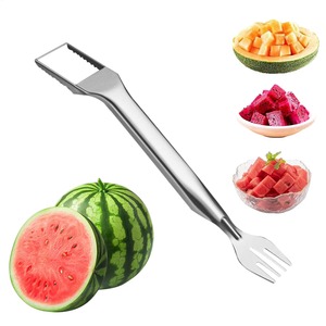 Cuchillo para cortar sandía de acero inoxidable, cortador de frutas, herramienta para cortar melón en cubos, herramienta de cocina para preparar piña, pomelo y verduras - Product Image 1