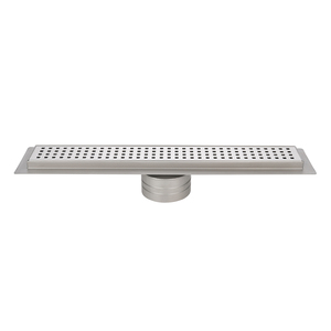 Desagüe de suelo de salida de 95mm para baño e inodoro, desagüe de suelo de ducha lineal, ducha de estilo cuadrado, desagüe de suelo de acero inoxidable - Product Image 1