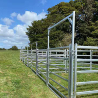 Panneau de clôture robuste pour bétail, clôture tubulaire galvanisée pour projet d'enclos animalier de ranch