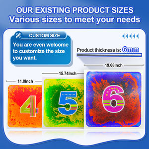 Produk bantuan kecemasan baru ubin sensorik cair mainan Anti stres untuk autisme merangsang indera Visual ubin sensor cair - Product Image 4