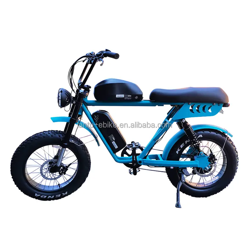 Lbantebike motor para bicicleta elétrica, novo design retrô 48v 1000w, suspensão completa, 2 pessoas, bicicleta gorda