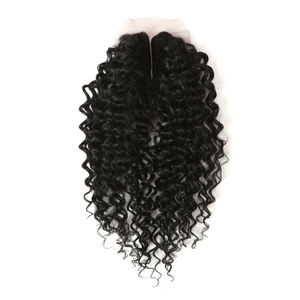Paquetes de Pelo Rizado <span class=keywords><strong>Afro</strong></span> con Cierre de Encaje Sintético para Mujer Negra, 16 a 20 Pulgadas, 7 Unidades por Lote - Product Image 5