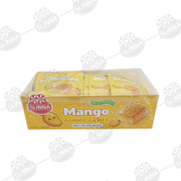 Groothandel Mango Gummy Candy Suikercoating Mango smaak Gummy Cube Display Box Halal Zoete Zachte Snoepjes