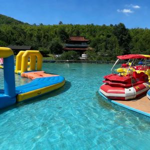 Château gonflable géant sur mesure avec piscines, jeux aquatiques, parcs aquatiques gonflables avec <span class=keywords><strong>piscine</strong></span> - Product Image 5