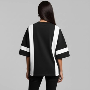 Camisetas de Verano para Mujer, Talla Grande, 100% Algodón, Personalizadas, Casuales, de Manga Corta y Cuello Redondo, 140 g/m² - Product Image 3