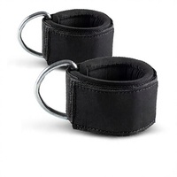 Boucles de traction pour câbles en néoprène noir, réglables, protection professionnelle, pour entraînement fitness et gym