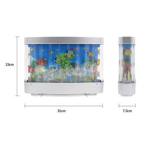 Lampes pour aquariums tropicaux, décoration d'aquarium artificielle, océan virtuel en mouvement, veilleuse pour enfants, cadeau de Noël ou d'Halloween, jouet - Product Image 6