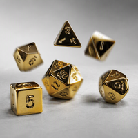 Jeu de dés en métal RPG DND, alliage de zinc, polyédriques, 7 pièces, multicolores, logo personnalisé, dés de jeu de société, 14-20 mm