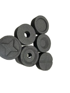 Nhanh chóng ánh sáng than 80pcs vòng Shisha không khói censer xách tay Ngoài Trời Bbq Cứng Trái Cây gỗ hookah Đen Than - Product Image 4