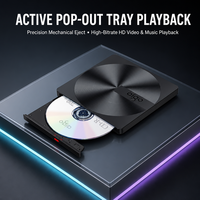 Harga Pabrik USB 3.0 Type-C External CD DVD Drive Slim Plug and Play Optical Drive DVD-RW Burner untuk Laptop PC Custom ODM
