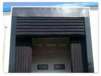 Joint de porte gonflable électrique réglable en PVC pour entrepôt frigorifique et logistique