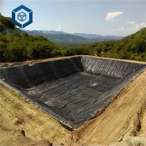 Membrana de plástico impermeable, 1mm, 0,75mm o 0,5mm, para peces, camarones, revestimiento para estanque de granja, Geomembrana HDPE para acuicultura