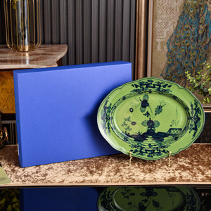 Elegant Floral Ceramic Oval Serving Tray With Gift Box Multi Color Porcelain <b>Platter</b> for Wedding Gift and Home Decor - Product Image 4