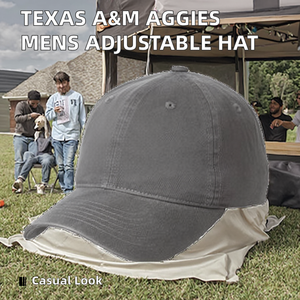 Gorra NCAA Texas A&M Aggies para Hombre, Ajustable, 100% Algodón, Color Carbón, Talla Única - Product Image 1