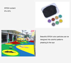 เม็ดยาง EPDM น้ำหนักเบาสำหรับพื้นสนามเด็กเล่นกลางแจ้ง วัสดุปูพื้นดูดซับแรงกระแทก ทนทานต่อการสึกหรอ - Product Image 6