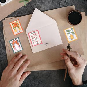 สติ๊กเกอร์ลายดอกไม้ 92 ชิ้น, สติ๊กเกอร์ลายดอกไม้สไตล์วินเทจสำหรับสมุดภาพ - Product Image 3