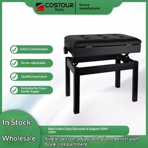 Banco de <span class=keywords><strong>piano</strong></span> hidráulico con elevación, individual, con compartimento <span class=keywords><strong>para</strong></span> libros, <span class=keywords><strong>silla</strong></span> de práctica <span class=keywords><strong>para</strong></span> adultos, asiento de esponja engrosada, accesorio transfronterizo - Product Image 4