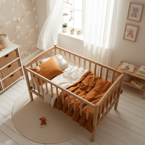 Juego de Ropa de Cama para Bebé Clever Beige, Bordado, 100% Algodón, con Diseño de Personajes - Product Image 3