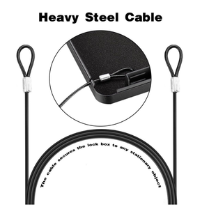 <span class=keywords><strong>Precio</strong></span> de fábrica, venta al por mayor, portátil, de viaje, pequeño, mini, de metal, caja de seguridad para pistola de coche, caja de seguridad con llave de bóveda para el hogar - Product Image 4