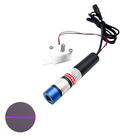 Module laser compact D18mm UV bleu violet 405nm, puissance réglable 150mW 200mW, objectif Powell, générateur laser