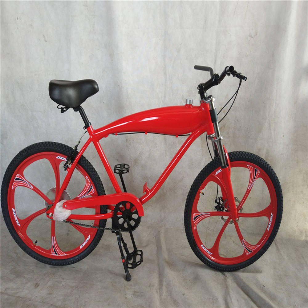 Red 80cc Engine Bicycle Bicimoto Stroke 80cc Motor Complete Set