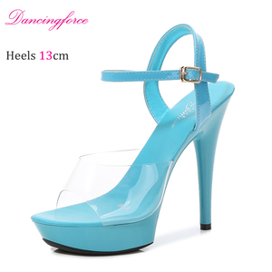 Sandali con tacco alto impreziositi con <span class=keywords><strong>piume</strong></span> Sexy per le donne bocca aperta con <span class=keywords><strong>tacchi</strong></span> alti - Product Image 4