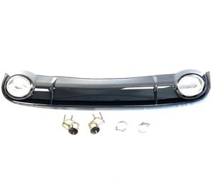 Hot Xe Đen Phía Sau <span class=keywords><strong>Bumper</strong></span> Splitter Lip Cho Audi Rs4 Rear Khuếch Tán & Xả Mẹo 2009-2012 - Product Image 2