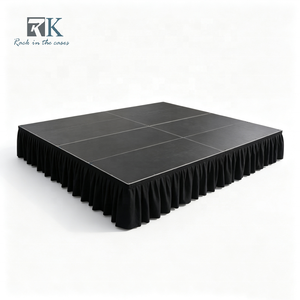 Système d'équipement de scène portable, plateforme de scène en aluminium, scène modulaire pour mariage, concert, événement - Product Image 1