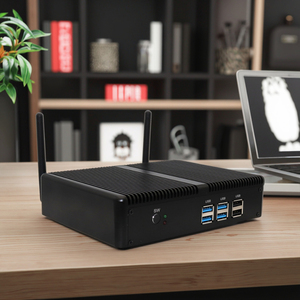 عامل الشكل الصغير pc بناء سيليرون <span class=keywords><strong>N3150</strong></span> 2 * RJ45 جيجا LAN 2 * HD مجانا قوس سطح المكتب الكمبيوتر المصغرة - Product Image 3