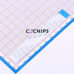 FFC-1.0-13-100-B-4-8 FFC Cable (Flexible Flat Cable) P=1mm Connector 13P 1mm 0.3mm Reverse - Product Image 1