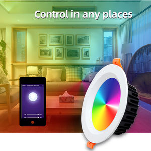 스마트 led 통 6 인치 dimmable 라운드 recessed 10W-20W RGB + CCT 2700K-6000K Wifi Tuya led 천장 통 - Product Image 1