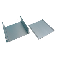 Carcasa electrónica para amplificador de Metal, carcasa de aluminio de extrusión eléctrica de montaje en pared dividida personalizada para dispositivo electrónico