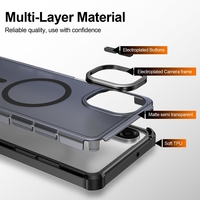Étui de téléphone anti-empreintes digitales, résistant aux chocs, avec charge sans fil, fin et magnétique, de couleur orange, pour M17e A07 F70e