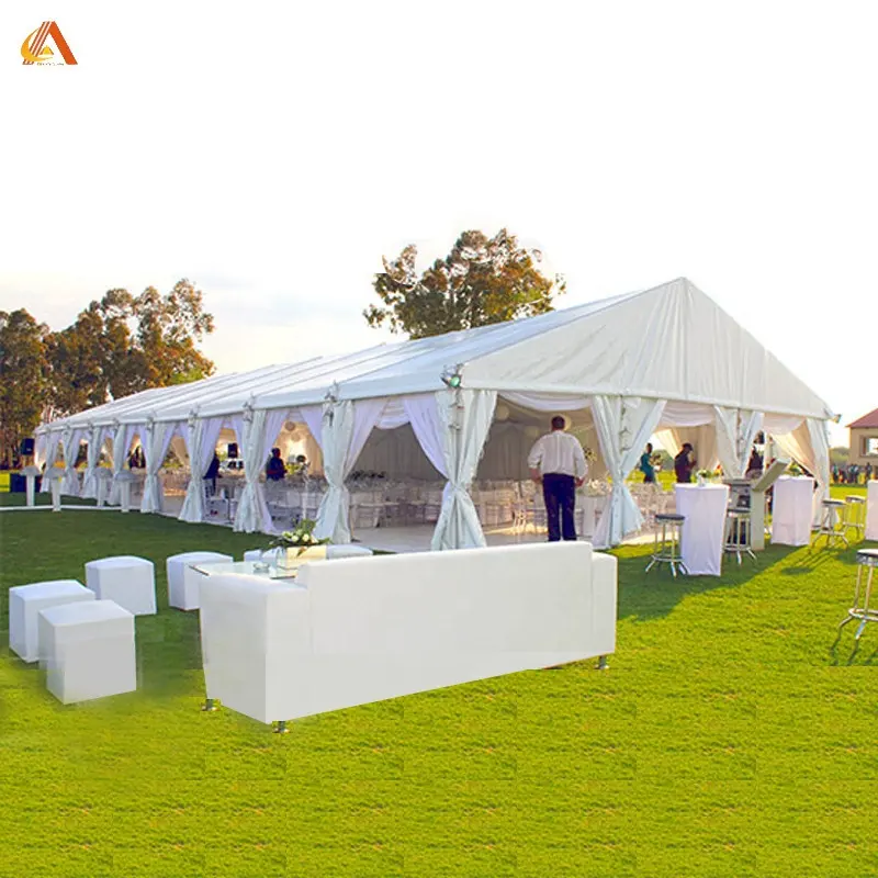 Factory Price Clear Tent 10x20 15x20 15x30 20x30m Transparent Marquee Tent Church Wedding Reception Events Frame Tent