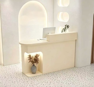 Comptoir de réception minimaliste moderne, petit comptoir de bar, comptoir de magasin tendance pour boutique de vêtements et B - Product Image 3