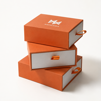 Boîte à tiroir en carton rigide personnalisée OEM, vente en gros, boîte cadeau de luxe à glissière avec logo pour bijoux, cosmétiques, marque