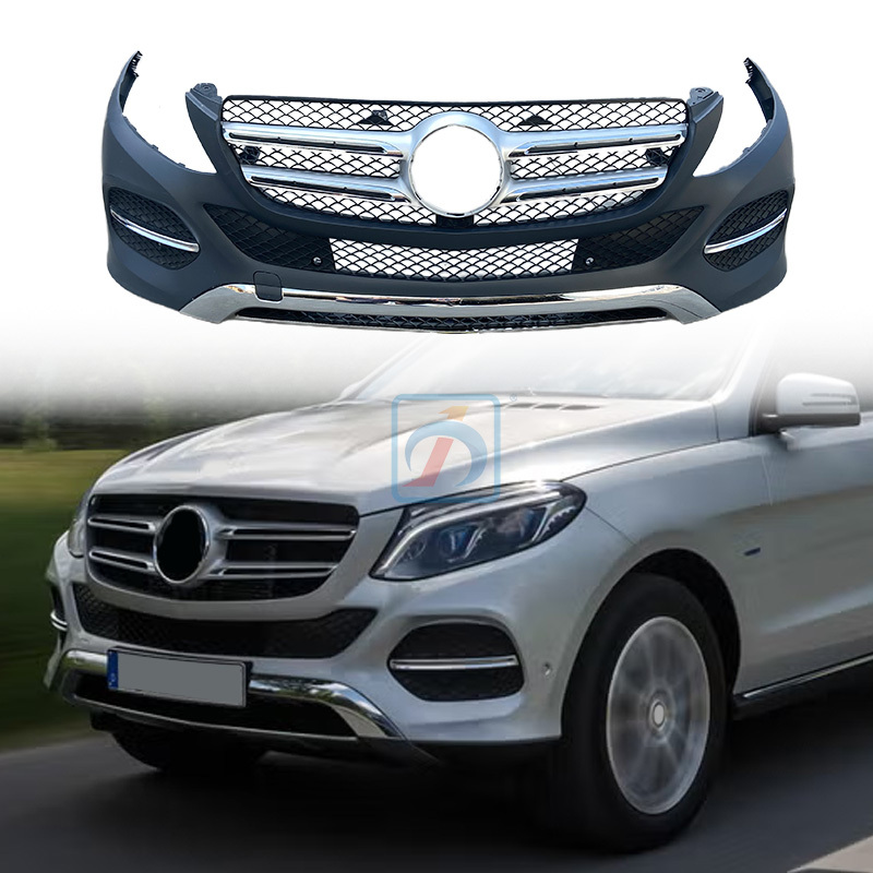For Mercedes Benz W166 Semi Carbon Fiber Front Bumper Gle Year