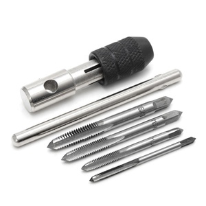 <span class=keywords><strong>Kit</strong></span> trapano per rubinetti filettati a vite manuale tipo T 5 pezzi M3 M4 M5 M6 Set con utensili manuali per chiavi - Product Image 1