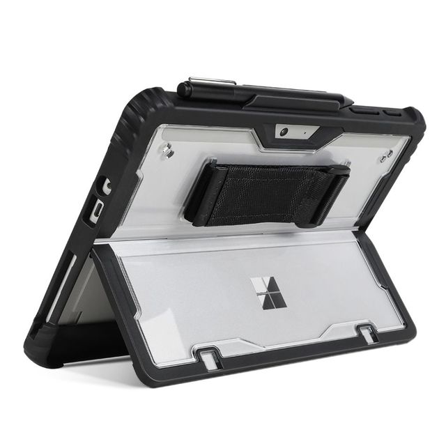 Hand Shoulder Strap Shockproof Transparent Pc Clear Tablet Case for Surface Pro 6 9 8 Case Cover for Microsoft Surface Pro 3