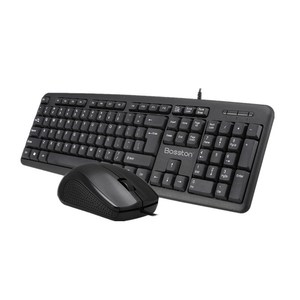 D5200 negro USB Oficina de negocios con cable Kit de teclado y ratón <span class=keywords><strong>Combo</strong></span> conjunto para PC - Product Image 1