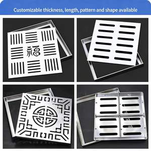 Rejilla de acero inoxidable 304 316 personalizada para aguas pluviales, cubierta invisible para alcantarillas en carreteras municipales - Product Image 5