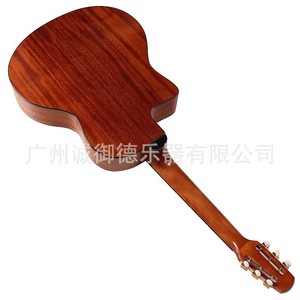 Guitare folk Big Mouth Gypsy 41 pouces, 6 cordes, épicéa, plaque simple Sabri, légère, performance professionnelle - Product Image 4