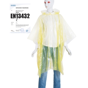 Imperméable d'urgence en PE, léger, durable et jetable <span class=keywords><strong>pour</strong></span> adultes - Conception moderne, pliable et portable <span class=keywords><strong>pour</strong></span> les voyages - Product Image 2