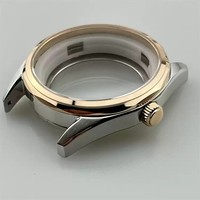 Boîtier de montre en acier inoxydable de 39 mm pour mouvement mécanique NH35 et NH36, pièces d'assemblage étanches fabriquées en Chine