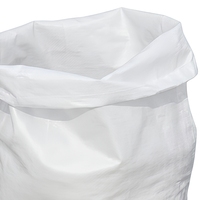 Witte duurzame veelzijdige PP geweven zak, bulk opbergzak, recycleerbare polypropyleen verpakkingszak voor de landbouw