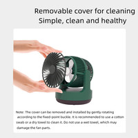 Ventilateur d'air frais double ventilateur latéral ventilateur rotatif Mini Portable bureau USB chargeur de batterie chargeur ventilateur portable