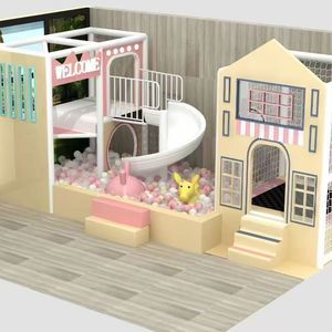 Parque infantil interior personalizable con bola <span class=keywords><strong>de</strong></span> océano, piscina, trampolín, <span class=keywords><strong>escalera</strong></span>, Tobogán, Castillo travieso para niños para padres y niños - Product Image 1